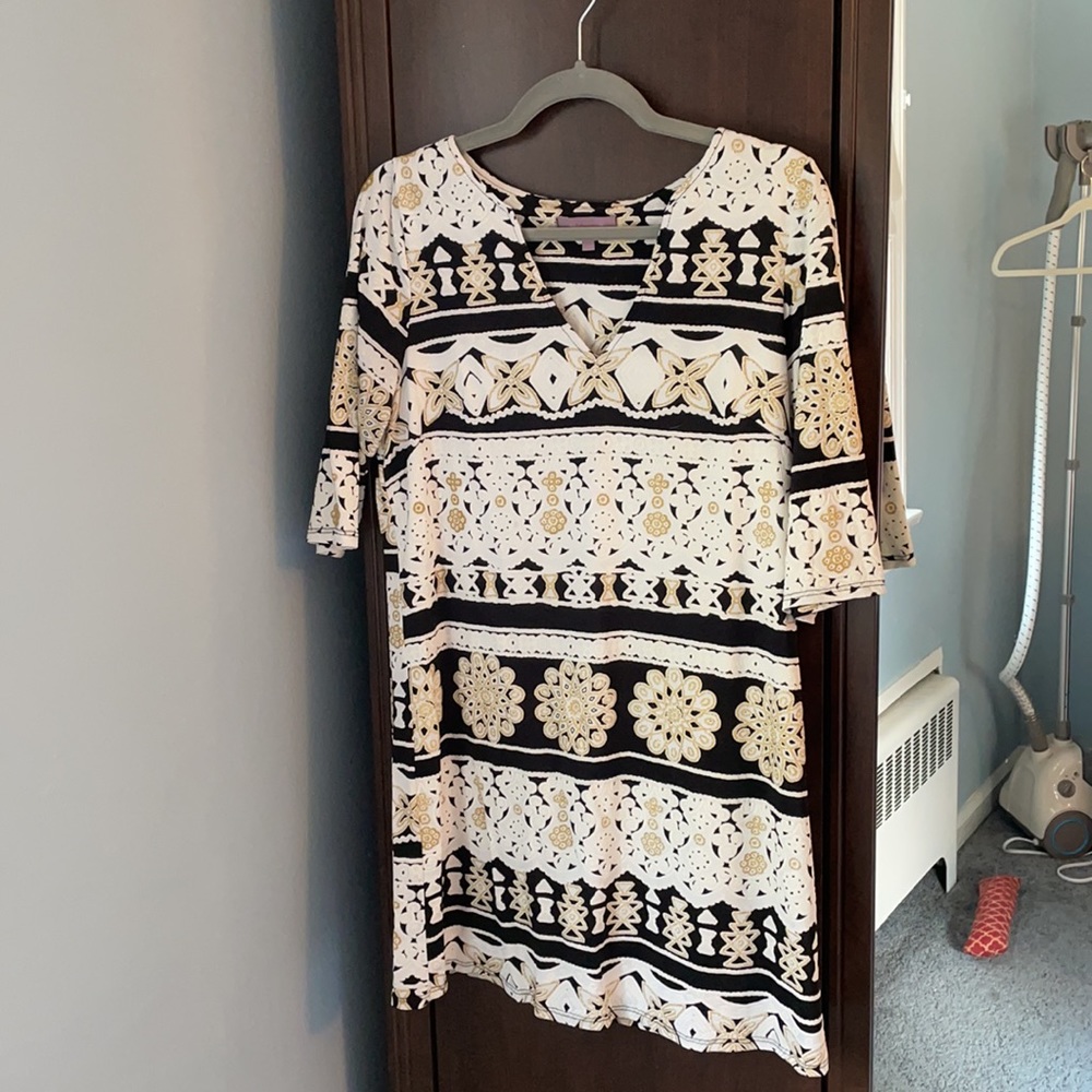 Textured mini dress
